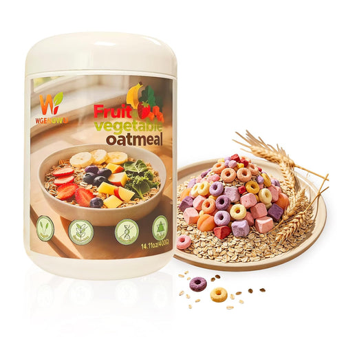 WGENGWU Instant Oatmeal Fruit,Breakfast Cereal with Oat Flour, Nutritious Instant Breakfast Oatmeal