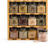 3-Tier 12 12 TILZ GEAR Wooden Spice Rack, Filled Glass Jars, Organic Spices Included, Brown