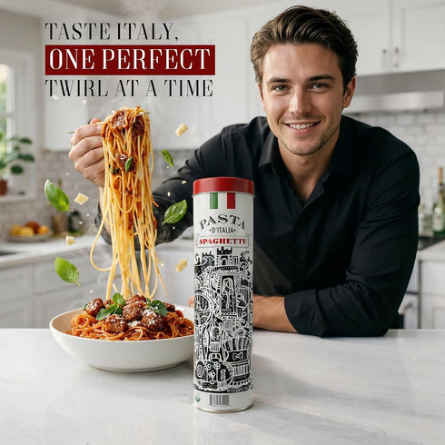 500g (1.1lb) Life Plus Style Gourmet Pasta D'Italia Spaghetti Pasta Organic Spaghetti Tin