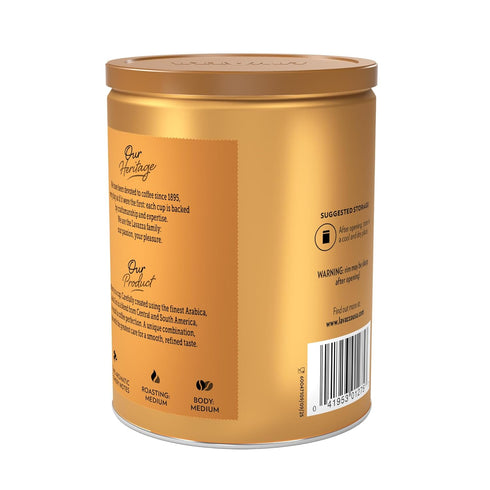 100% 8.8 oz (Pack 6) Lavazza Qualit Oro Ground Coffee, Medium Roast, Arabica, Tin