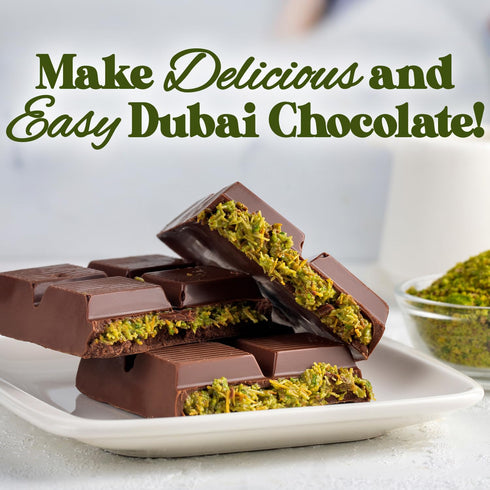 (1.1 lbs) (7 Oz), Kataifi Shredded Fillo Dough & Pistachio Butter Spread Bundle for Dubai Chocolate, Authentic Turkish