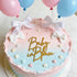 lvbeybc Gold Baby in Bloom Cake Topper,Baby Shower Cake Sign,Pregnancy Reveal,Acrylic Baby shower Cake Side