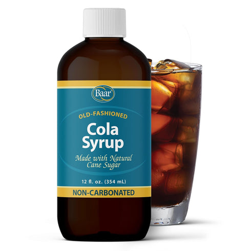 Caffeine Free, Non-carbonated Cola Syrup with Pure Cane Sugar (No High Fructose