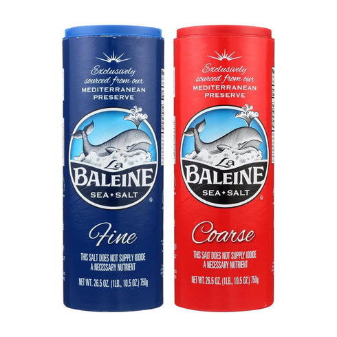 La Baleine Fine & Coarse Sea Salt 2 Pack Bundle