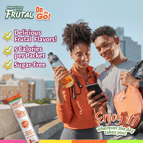 (30 Count Packs) Frutal On-The-Go! | Powdered Drink Mix Citrus Punch Flavored - Sugar Free! of Stick