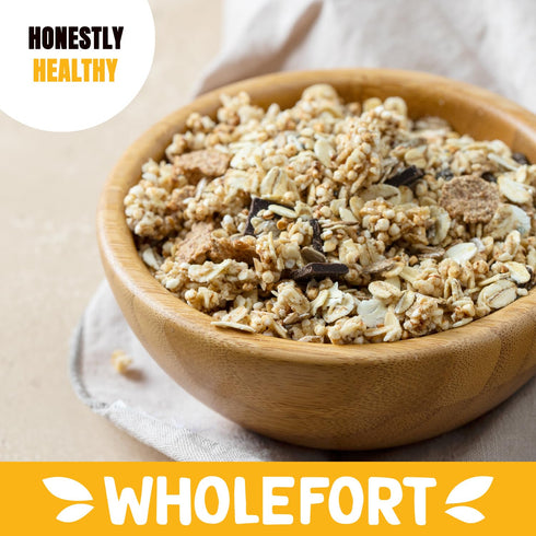 (26 oz) Wholefort Nuts 'n Seeds Puffed Quinoa Granola Cereal, No Added Sugar, Gluten Free, Vegan, Light Crunch