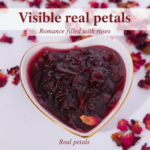 SODGHYTR |14.1 Oz /400g Rose Petal Jam | Made from Premium Rose | Sweetened with Raw Honey & Maltose |