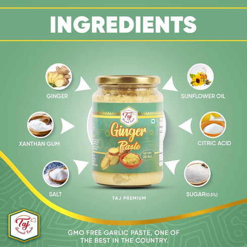 TAJ Gourmet Ginger Paste - Cooking Paste, 750g
