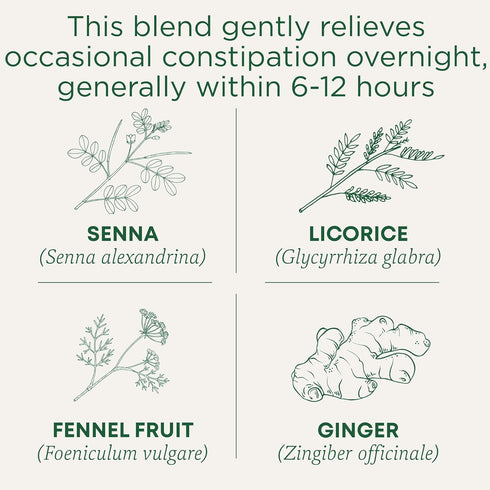32 Traditional Medicinals Organic, Smooth Move Tea, Original with Senna - Helps Relieve Constipation Overnight