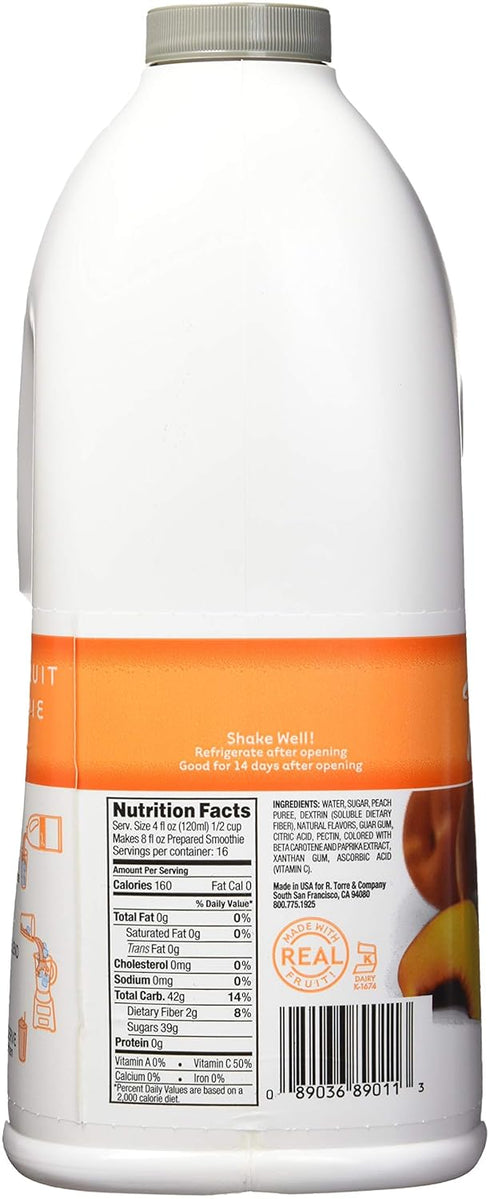 Peach Flavor Real Fruit Smoothie Mix
