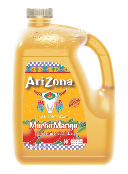 AriZona Mucho Mango, Fruit Juice Drink - 128 Fl Oz Gallon Bottle