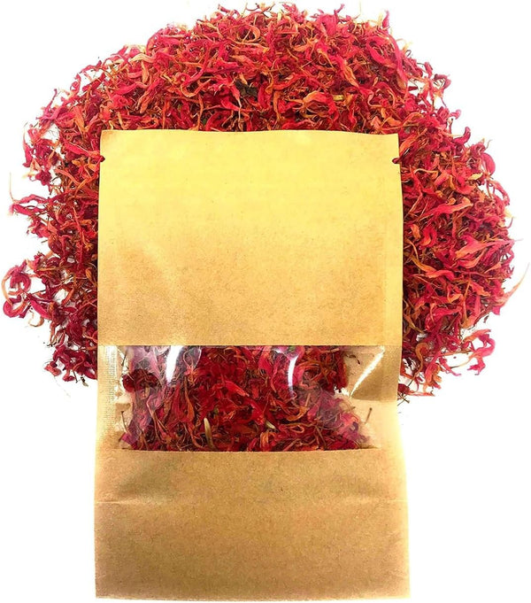 Wild Bergamot Petals – Pure Dried Natural Scarlet Beebalm Petals, 0.1oz/3g, Edible, Rare Tea Blend