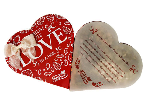 2 Pack Anna and Sarah Premium Mixed Nuts Large Size Heart Shaped Gift Basket, Walnut-Almond-Cashew-Oregon