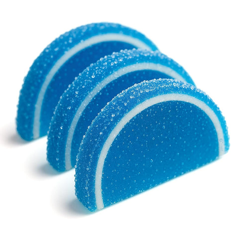 3 Gummies NY Spice Shop Blue Raspberry Fruit Slices Candy - Pound Citrus Chewy Fruit Slices Jelly Candy - Old Fashioned