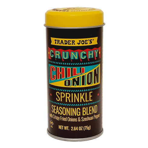 TJ's Trader Joe's Crunchy Chili Onion Sprinkle Seasoning Blend with Crispy Fried Onions