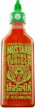 Crying Thaiger Sriracha Mustard Chili Sauce in Squeeze Bottle 18.5 Ounce, Vegan, Gluten Free,