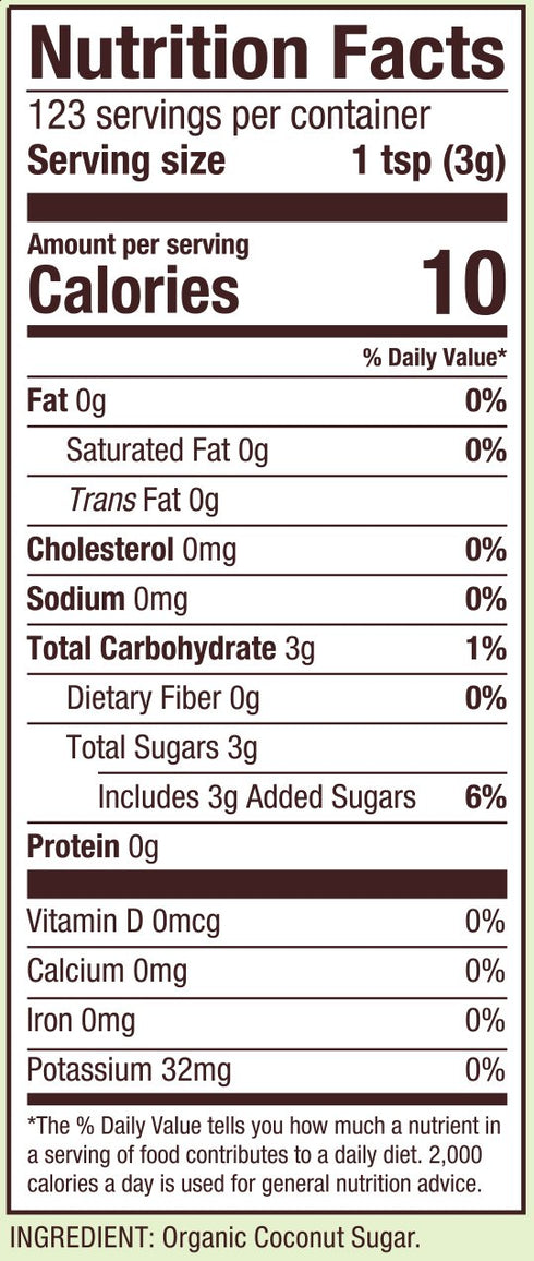 13oz (Pack 1) Bob's Red Mill Organic Coconut Sugar, of - Non GMO, Vegan, Paleo Friendly, Kosher