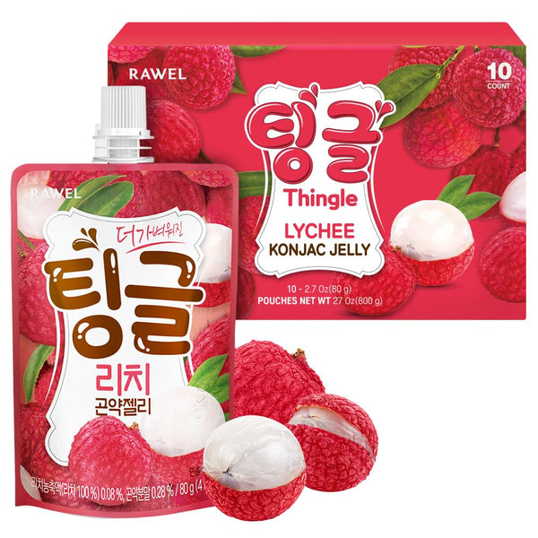 Rawel Thingle Delicious Konjac Jelly 1box (80g x 10packs) / 6 Calories