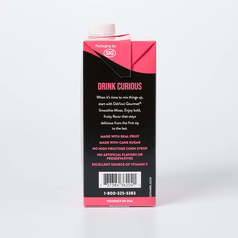 48 (Pack 1) DaVinci Gourmet Strawberry Banana Smoothie, Fluid Ounces