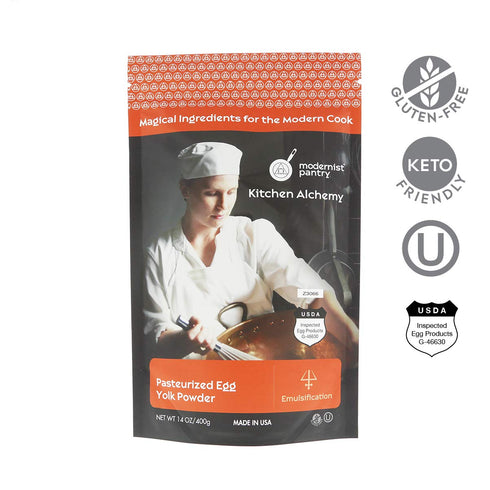 400g/14oz AAA Grade Egg Yolk Powder Gluten-Free OU Kosher Certified (Pasteurized, Made in USA, Produced from the