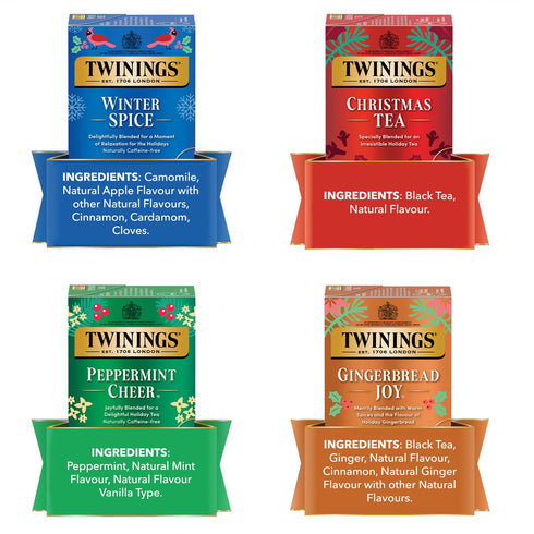 20 Count (Pack 2) Twinings Winter Spice Herbal Tea - Camomile with Apple, Cinnamon, Cardamom, Cloves, Caffeine-Free Tea