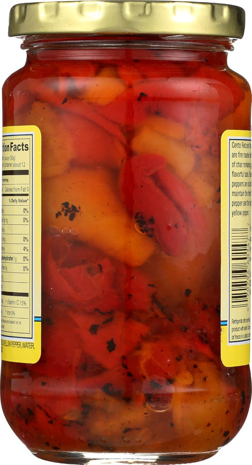 Cento 12 OZ FOODS Peppers Red Yellow Roasted