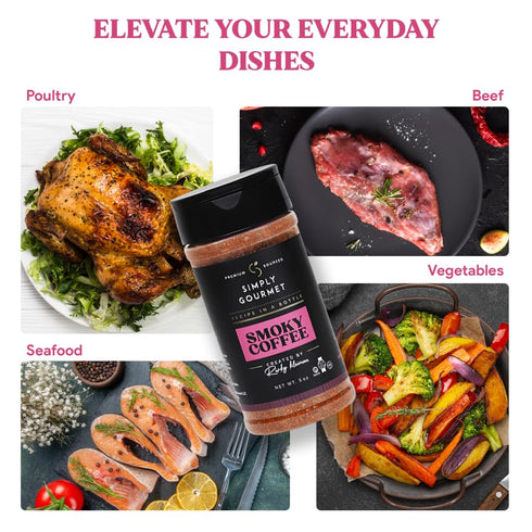 Smoky Coffee Spice: Premium Blend Spice for Gourmet Cooking, Versatile Culinary Season