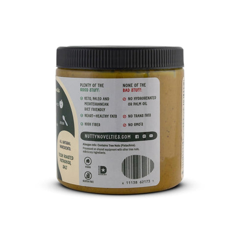8 Nutty Novelties Pistachio Butter - High Protein Pistachio- All-Natural, Cholesterol-Free Nut - Gluten-Free, Vegan