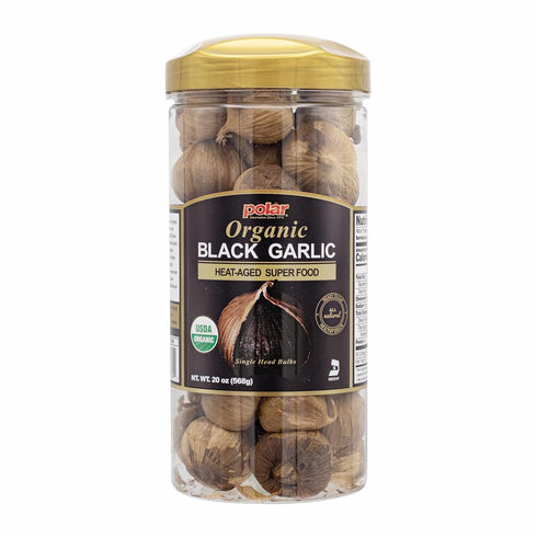 MW Polar USDA Organic Black Garlic 20 oz (Pack of 1), Whole