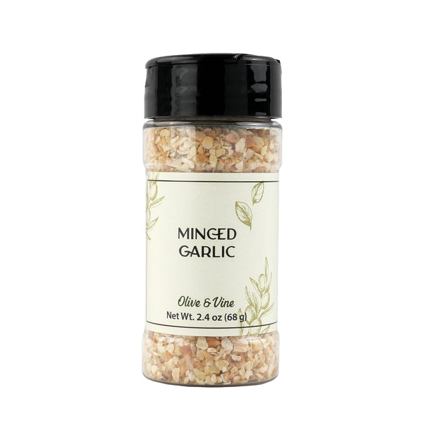 Olive & Vine Minced Dried Garlic, Bold Flavor, For Sauces & Marinades,