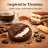 35g Pack Pack 20 Zyluc Mini Black Crackers Tiramisu Flavored Snack with Coffee Cocoa Blend Portable Light Crunch, Halal