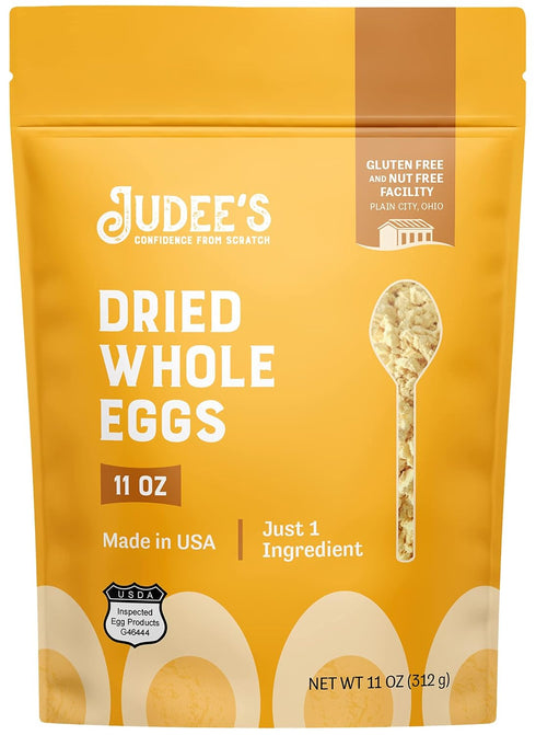 (11 oz), (11 oz), (11.25 oz) Judee's Camping Bundle: Whole Egg Powder Whole Milk Powder White Cheddar Cheese Powder