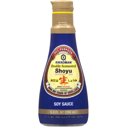 Kikkoman Sauce Soy Double Fermentd, 6.8 Fl Oz (Pack Of 6)