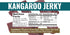 2.5 Slate Belt Smokehouse Kangaroo Jerky for Humans, Kangaroo Meat Jerky Ounce