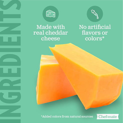 6 lb 10 oz 10 Chef-mate Sharp Cheddar Cheese Sauce and Queso, Superbowl Party Supply, (# Can Bulk)