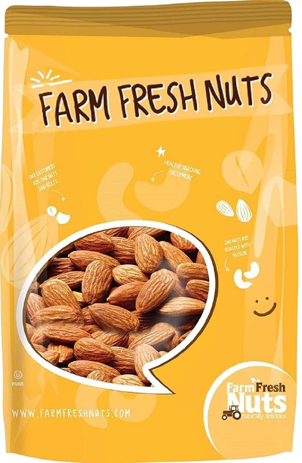 Raw Natural Shelled California Almonds (2 Lbs.) - Healthy Southern Tastiness -