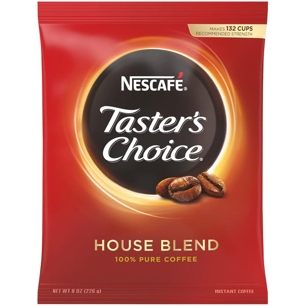 Nescafe Instant Coffee, Taster's Choice Light Roast House Blend, 8 oz Bulk Pouch