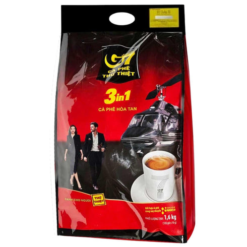 Trung Nguyen G7 3-in-1 Instant Premium Vietnamese Coffee 100 Servings Sticks x16g