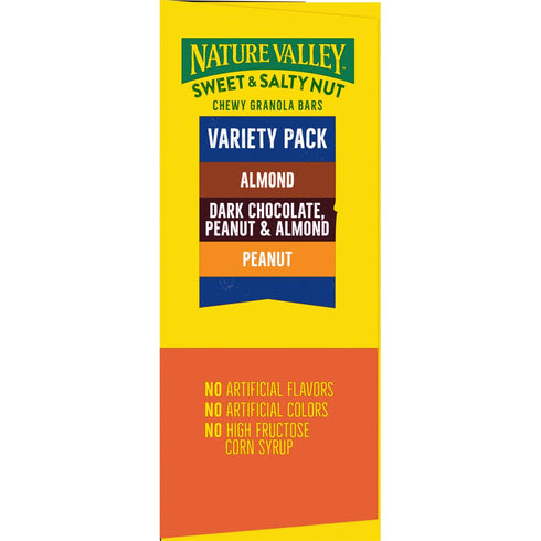 Pack, 15 18 oz Nature Valley Sweet and Salty Nut Granola Bars, Variety Bars