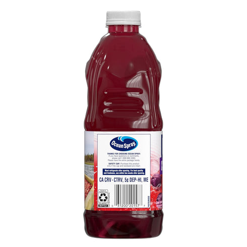 64 Oz (Pack 8) Ocean Spray Diet Cran-Grape Cranberry Grape Juice Drink, Fl Bottle