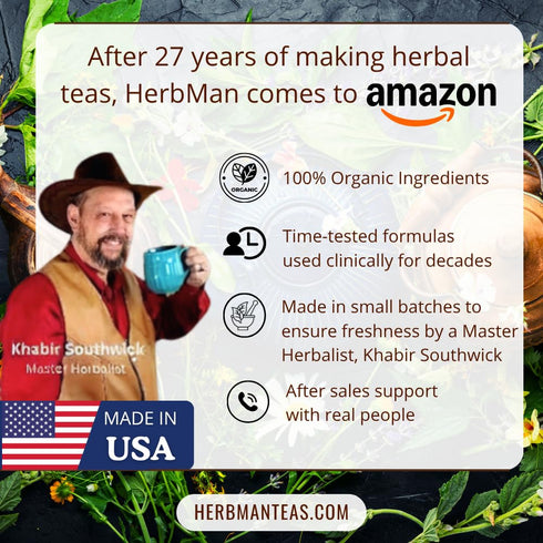 '-100% FEMALE HORMONE BALANCE TEA - Balances female and adrenal hormones formulated by master herbalist Khabir Organic