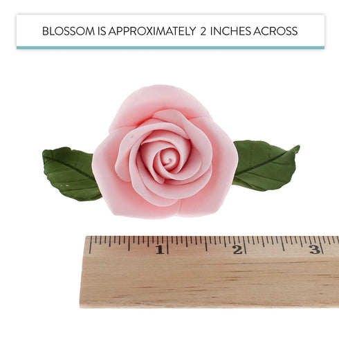 14-Piece Set (5 9 Global Sugar Art Wedding Cake Decorations Premium, Realistic Pink Sugar Flower Cake Topper Roses