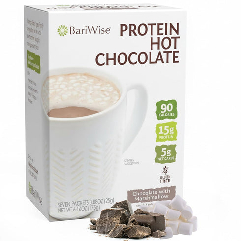 BariWise Protein Hot Chocolate with Marshmallows, Hot Cocoa, Low Sugar, Low Carb,