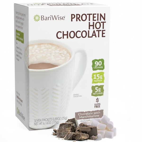 BariWise Protein Hot Chocolate with Marshmallows, Hot Cocoa, Low Sugar, Low Carb,