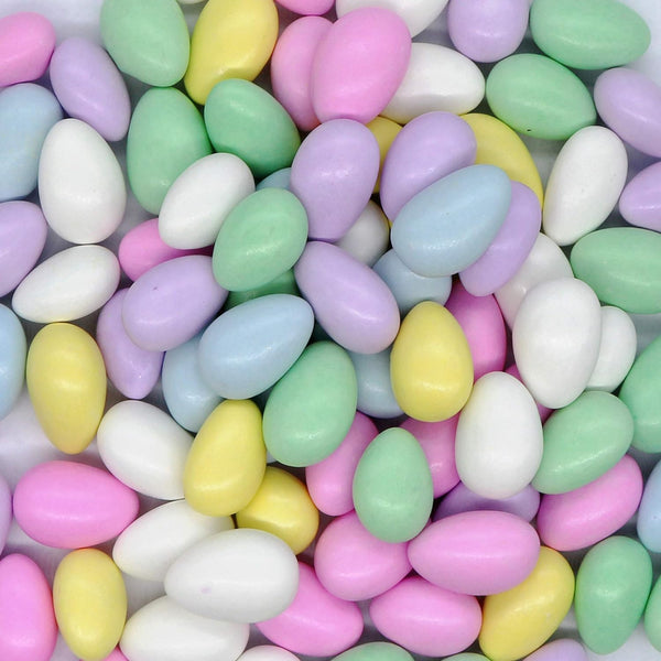 Smarty Stop Jordan Almonds Candy Pastel Candy-Coated Almonds, Edible Confectionery Snack (Assorted- Pastel Colors,