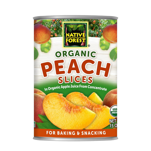 Native Forest Organic Peach Slices - Organic Peaches, Canned Peaches in Natural