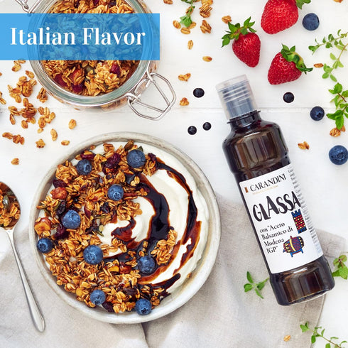 8.45 Oz Pack 2 CARANDINI Glaze with Balsamic Vinegar of Modena Non-GMO, Vegan, Gluten-Free, Made Without Glucose Syrup