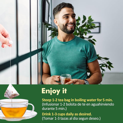 Herbmood Cleavers Lymphatic Drainage Tea Bags, 30 bags Organic Herbal Formula for Detox & Edema Relief
