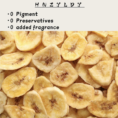 HNZYLDY 7oz (200g) Freeze-Dried Banana Slices, No Sugar Added Crispy Dried Fruit Snacks for Hiking, Camping, Travel
