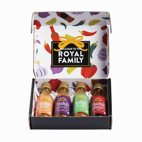 Mini Hot Sauce Variety Gift Set by Tabanero, 4-Pack, 1.7 oz Bottles, All Natural, Gluten Free, Vegan